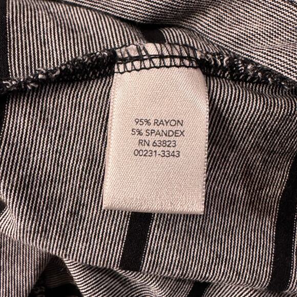 Christopher & Banks Large Jacket Zip-Up Striped Hooded Lightweight Long Sleeves - Picture 8 of 9